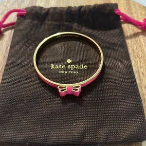 Kate Spade pink bow bracelet